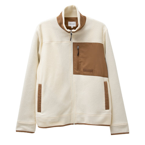 Norse Projects Frederik Fleece Ful Zip Jacket Ecru N50-0204 Degli Uberti